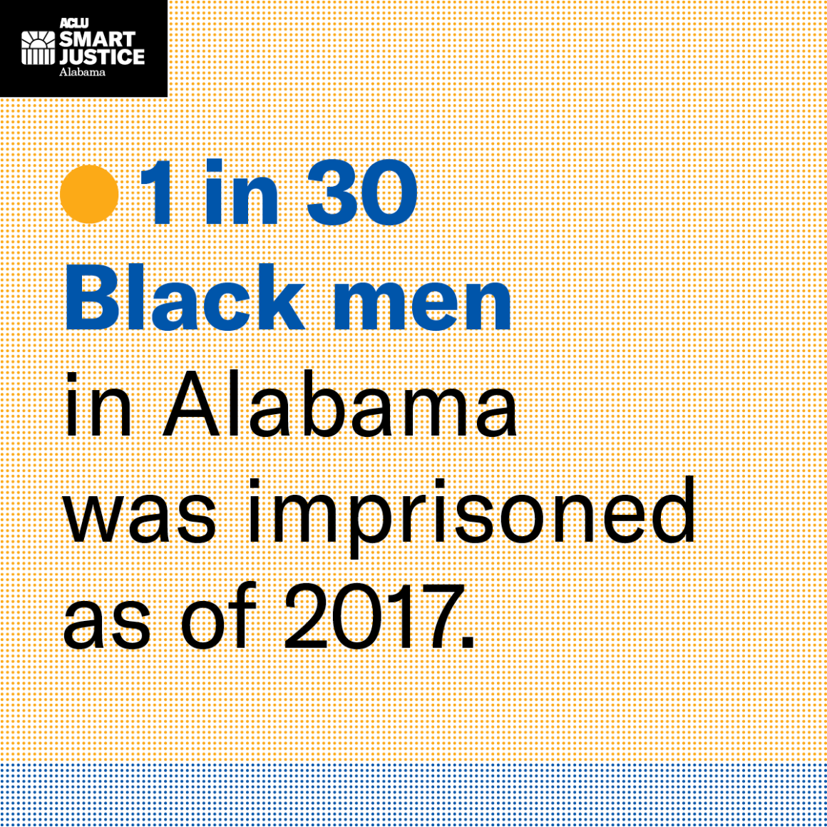 1 in 30 black men in alabama was imprisoned